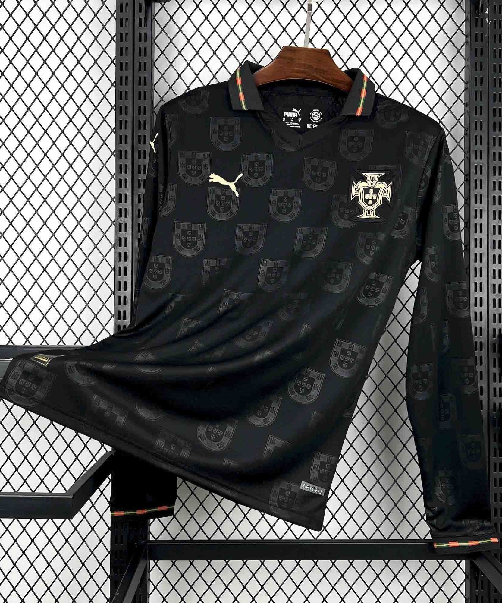 Portugal Black Away Long Sleeve