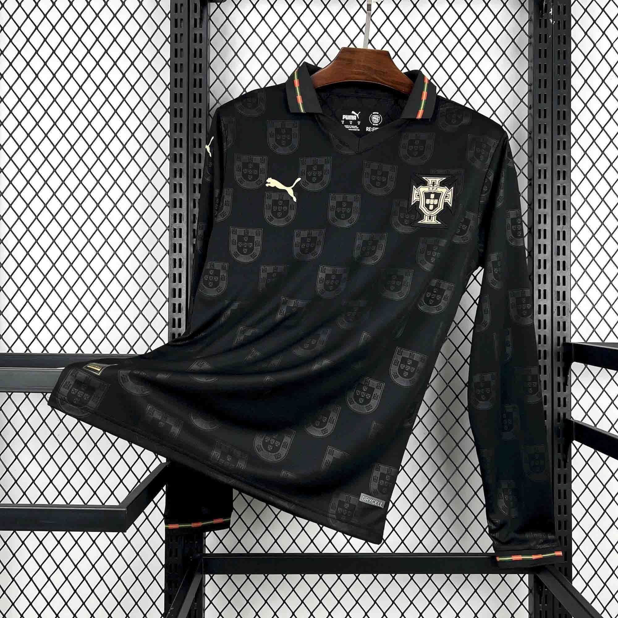 Portugal Black Away Long Sleeve