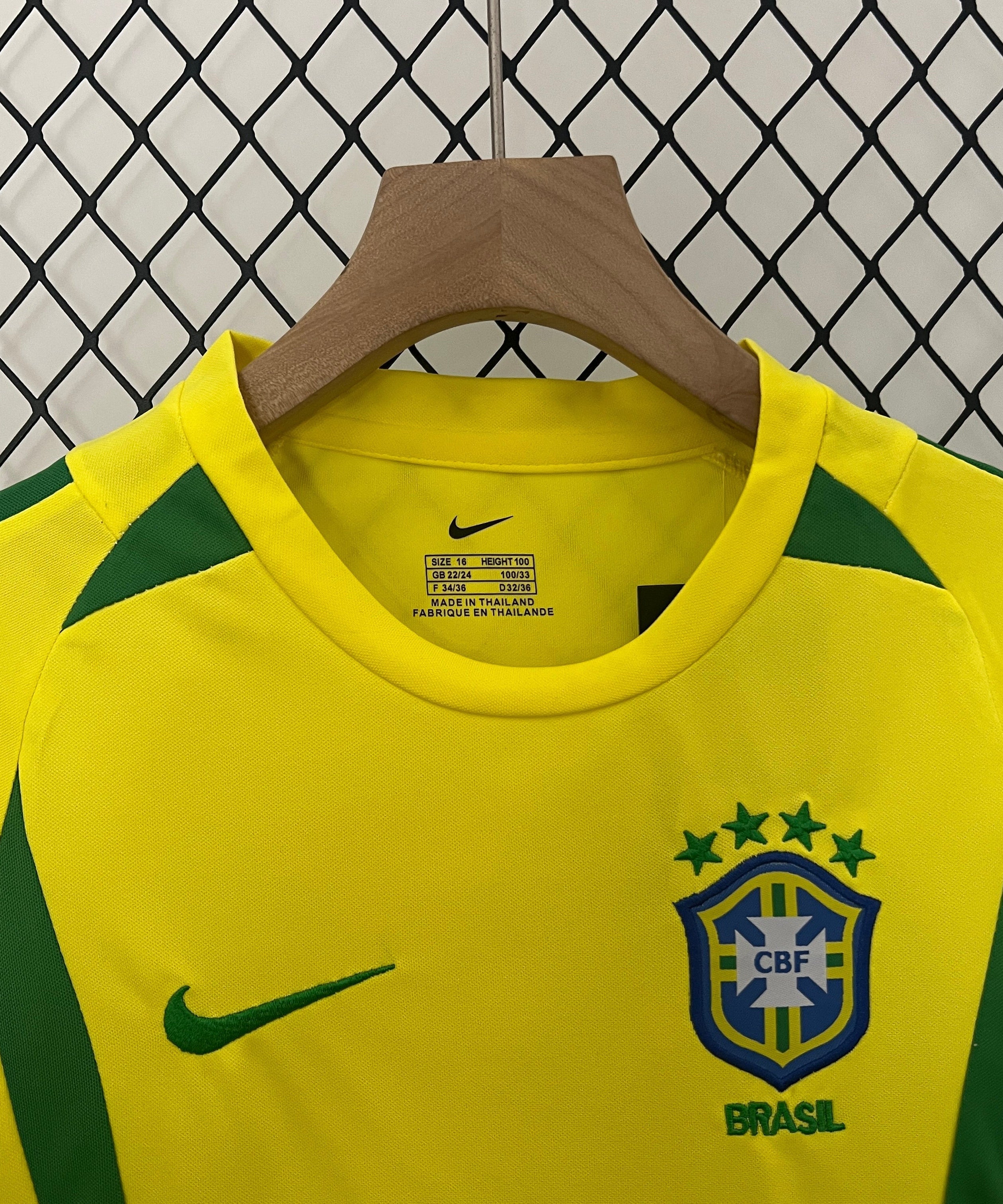 Brazil 2002 Home Jersey Kids