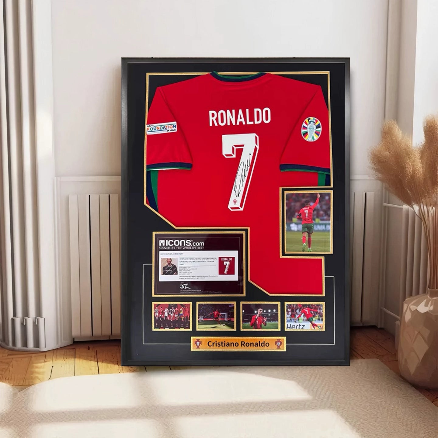 Cristiano Ronaldo Portugal Signed Framed Jersey