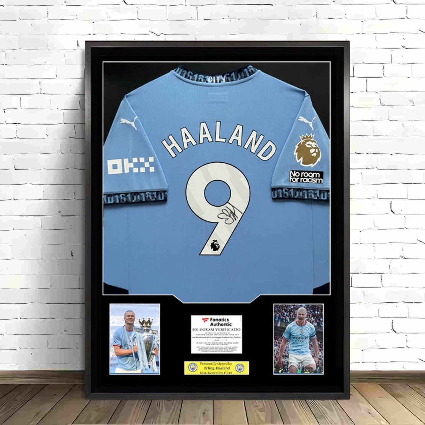 Haaland Framed Signed Jersey