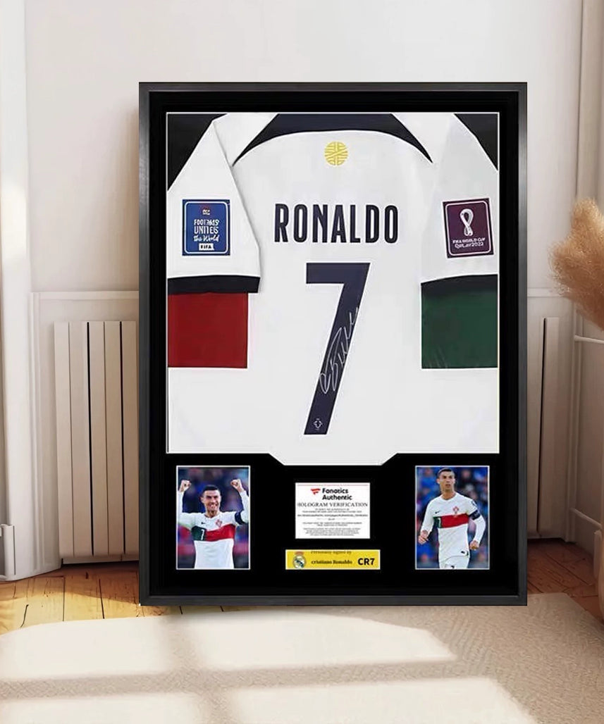 Ronaldo Portugal Framed Signed Jersey