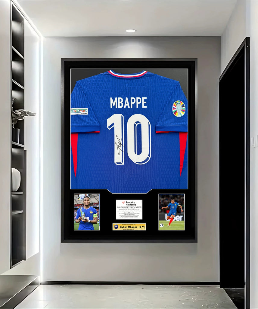 Mbappe France Signed Framed Jersey