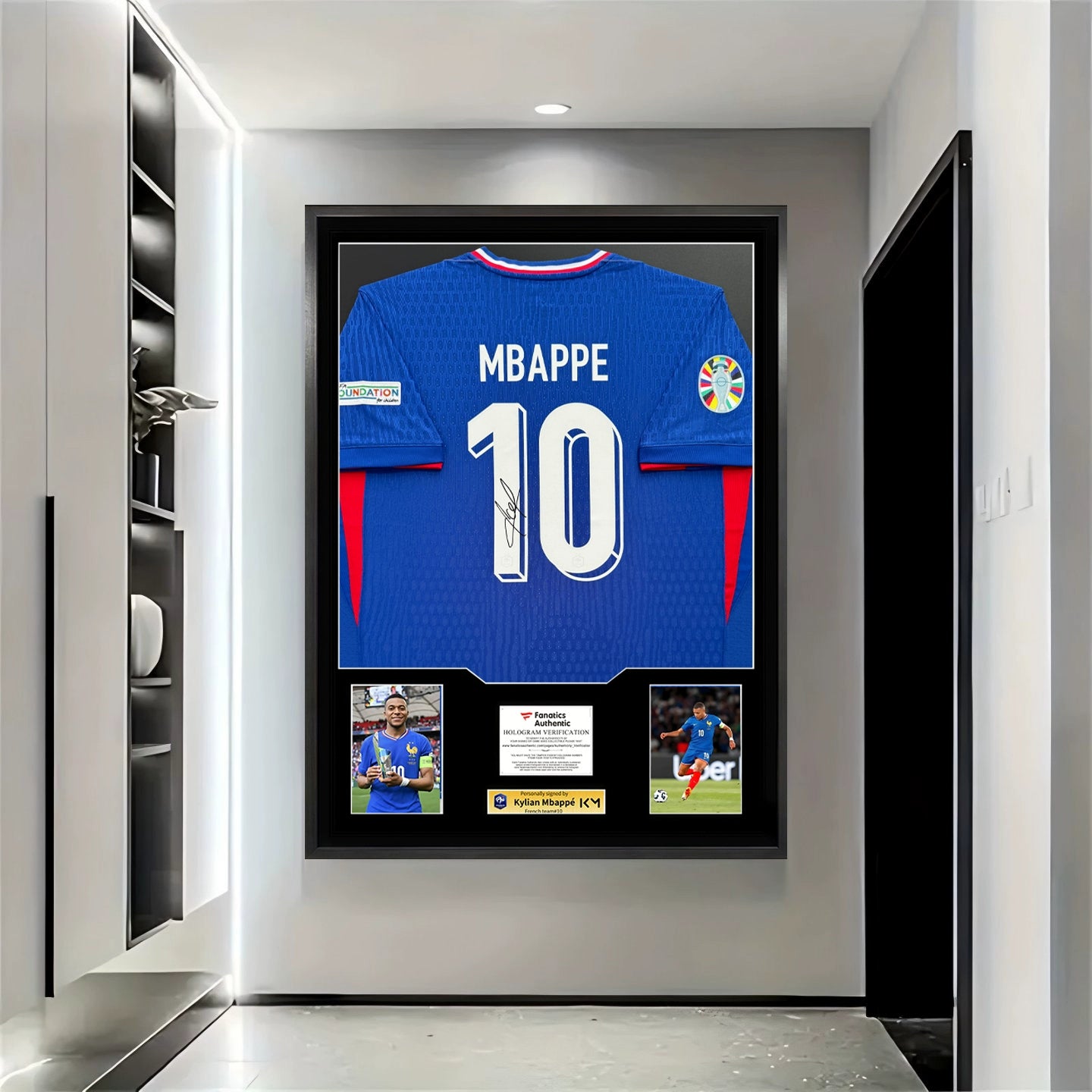 Mbappe France Signed Framed Jersey