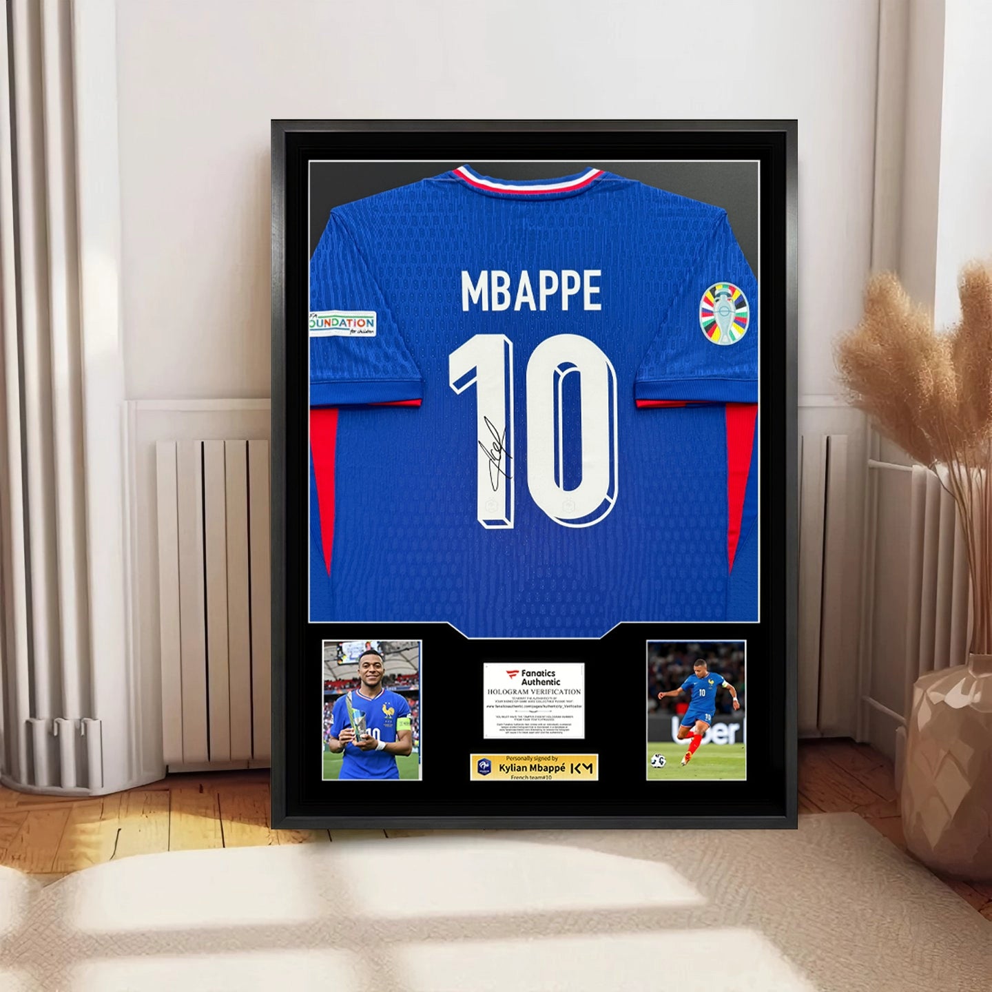 Mbappe France Signed Framed Jersey