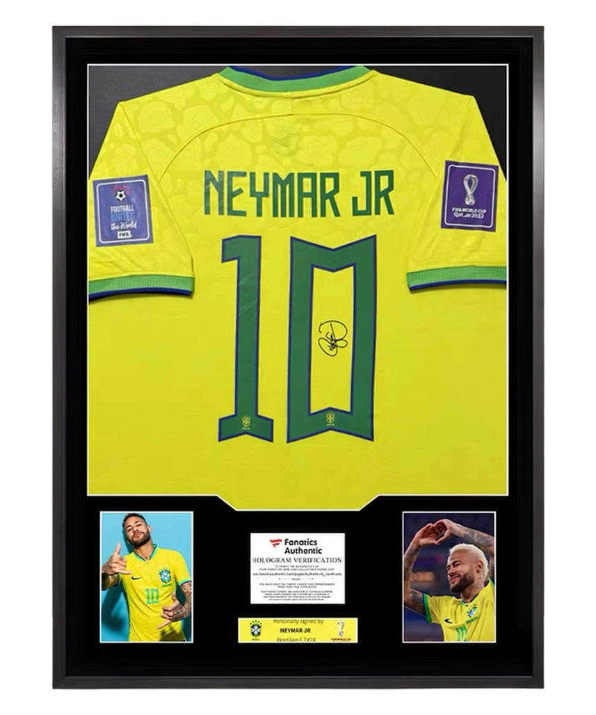 Neymar Brazil Signed Framed Jersey