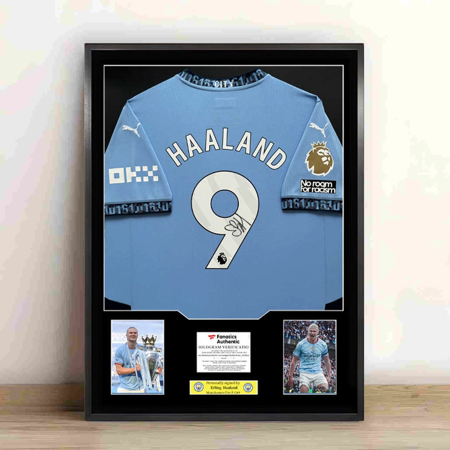 Haaland Framed Signed Jersey