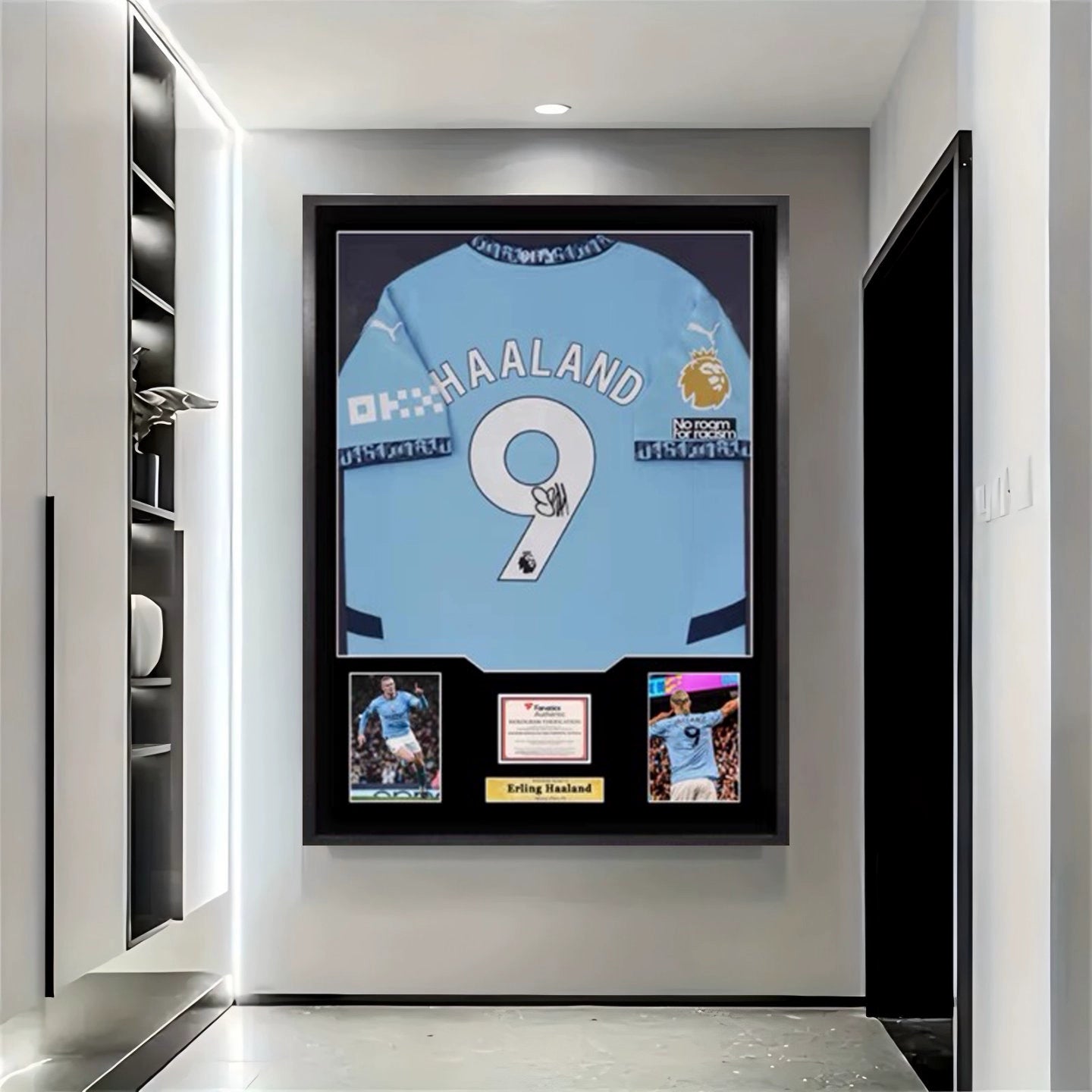 Haaland Framed Signed Jersey
