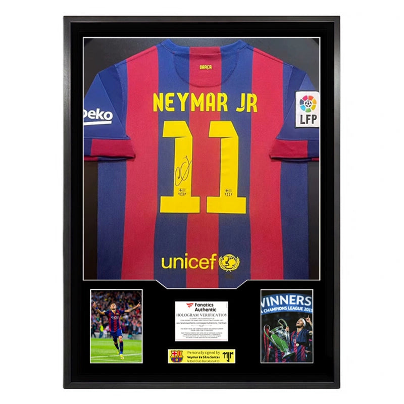 Neymar Signed Framed Jersey