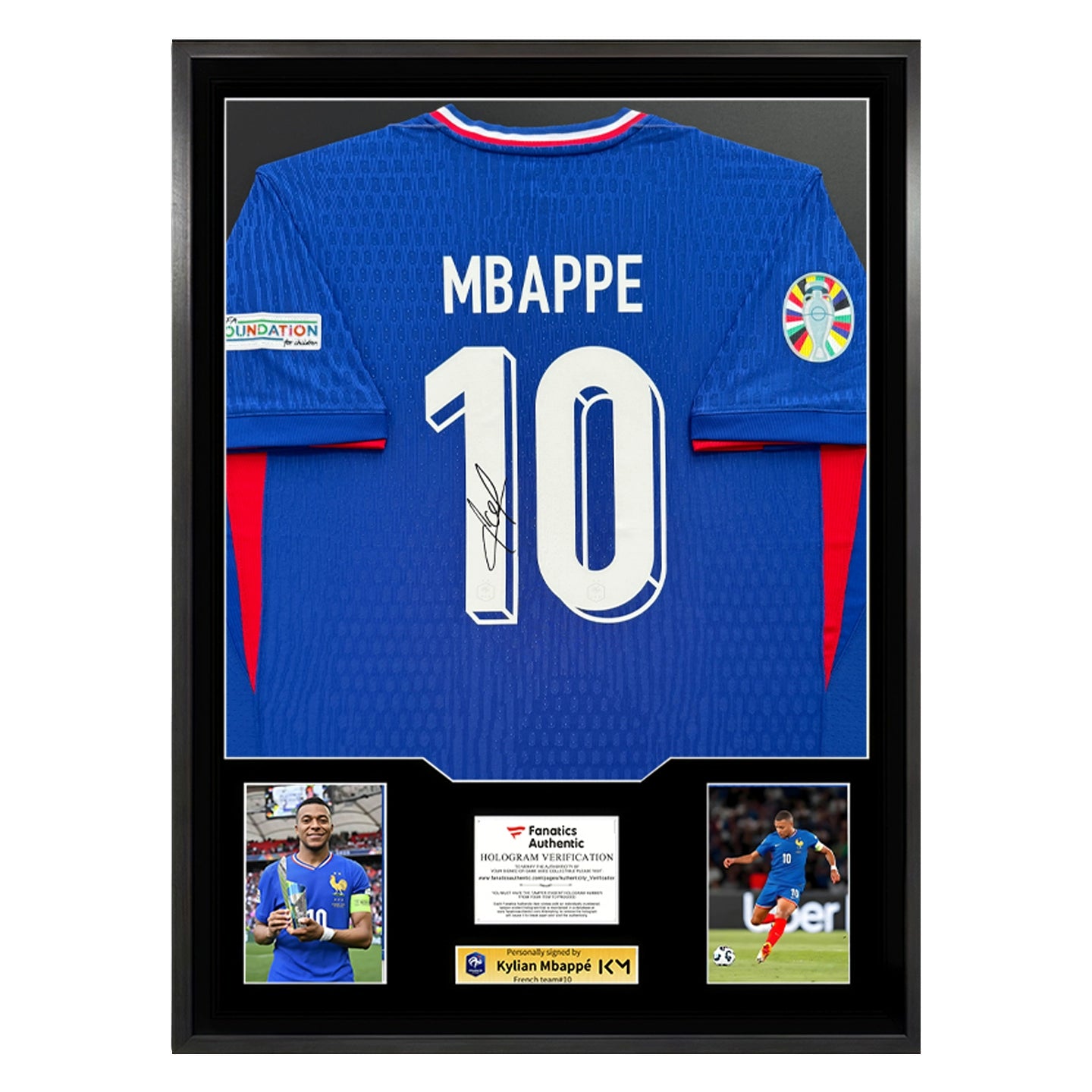 Mbappe France Signed Framed Jersey
