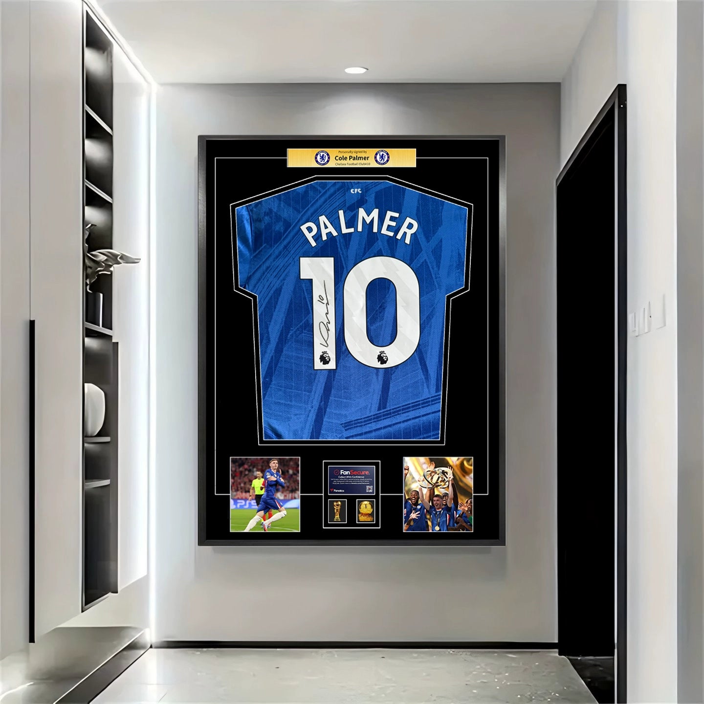 Cole Palmer Signed Framed Jersey