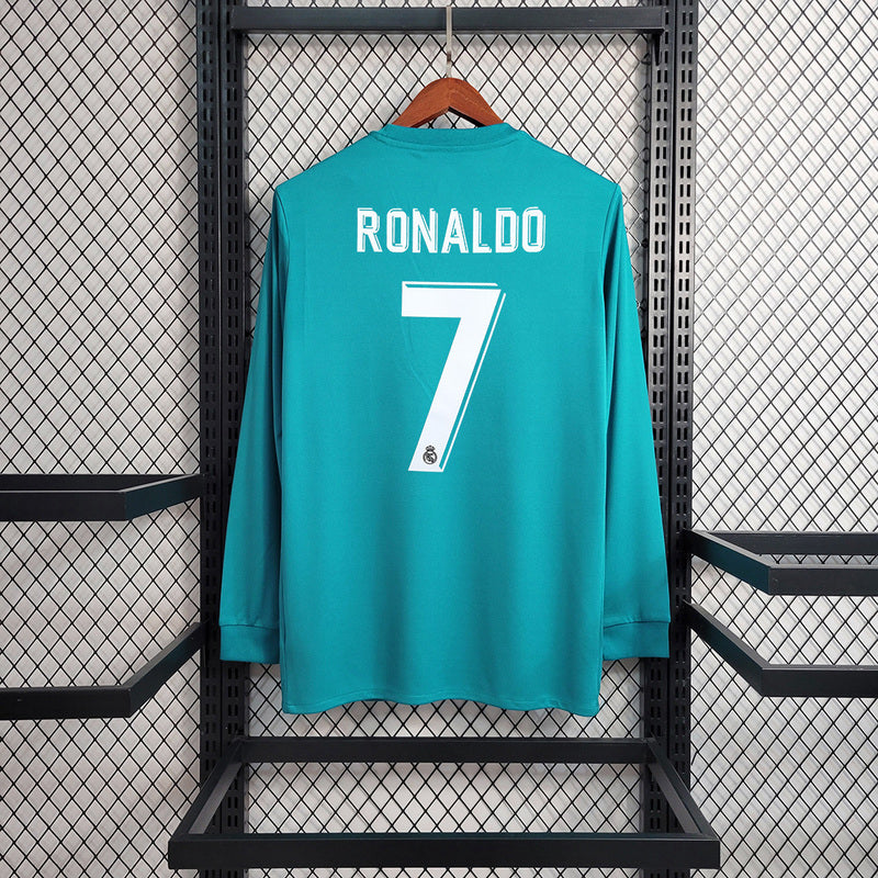 Real Madrid 2017-18 Third Away Retro Long sleeve
