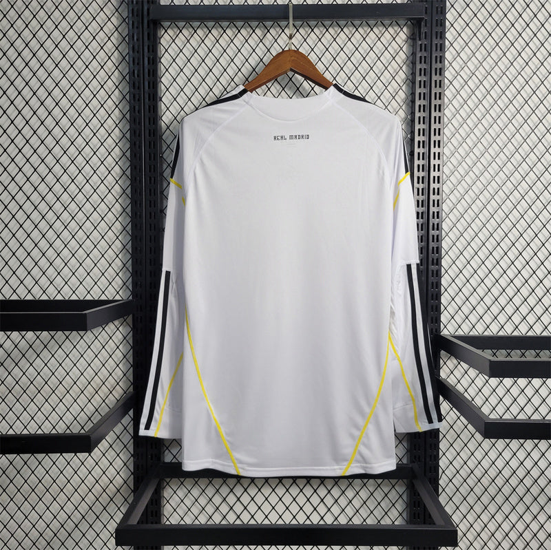 Real Madrid 2009-10 Home Retro Long Sleeve