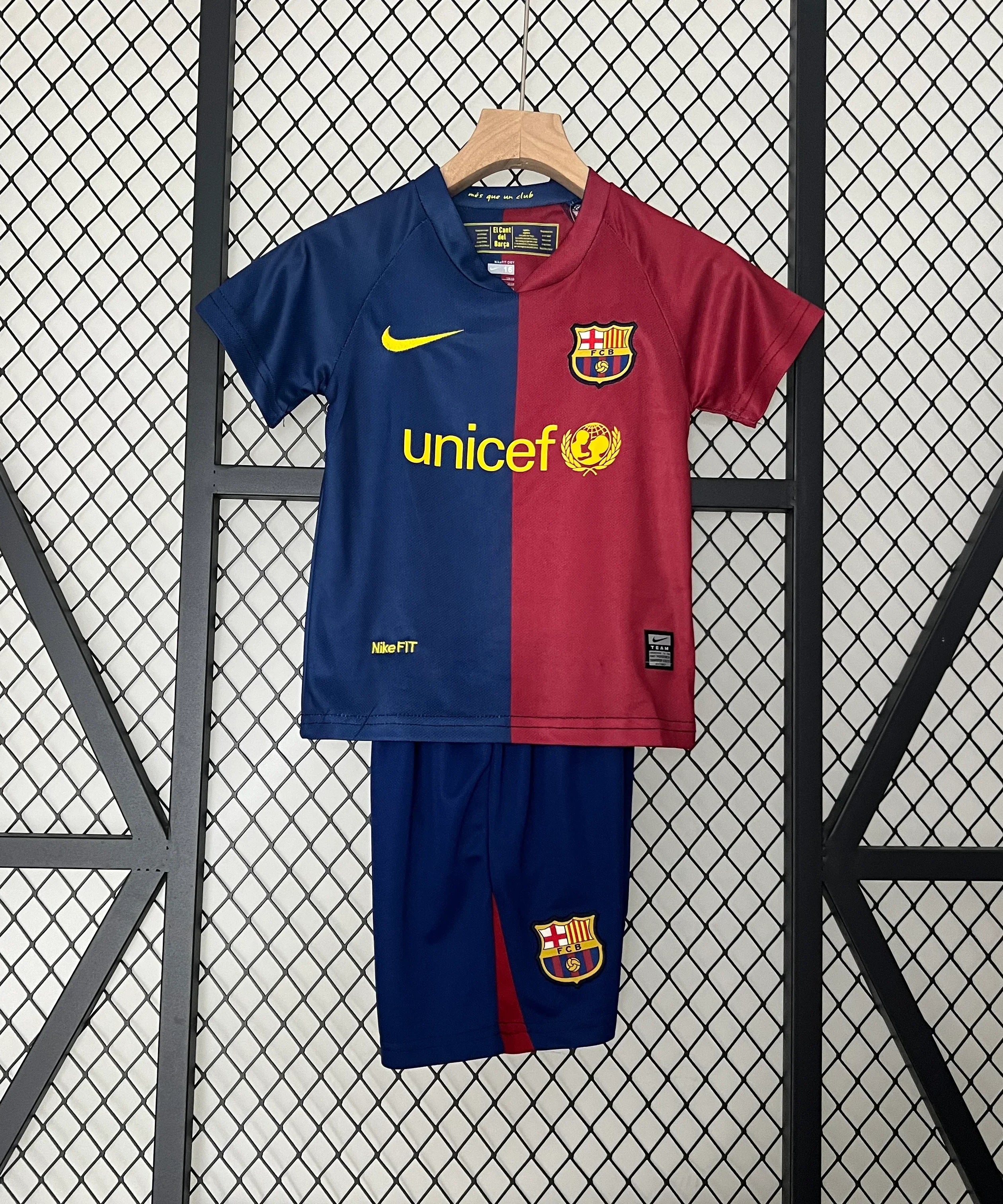 برشلونة 08/09 هوم جيرسي للأطفال