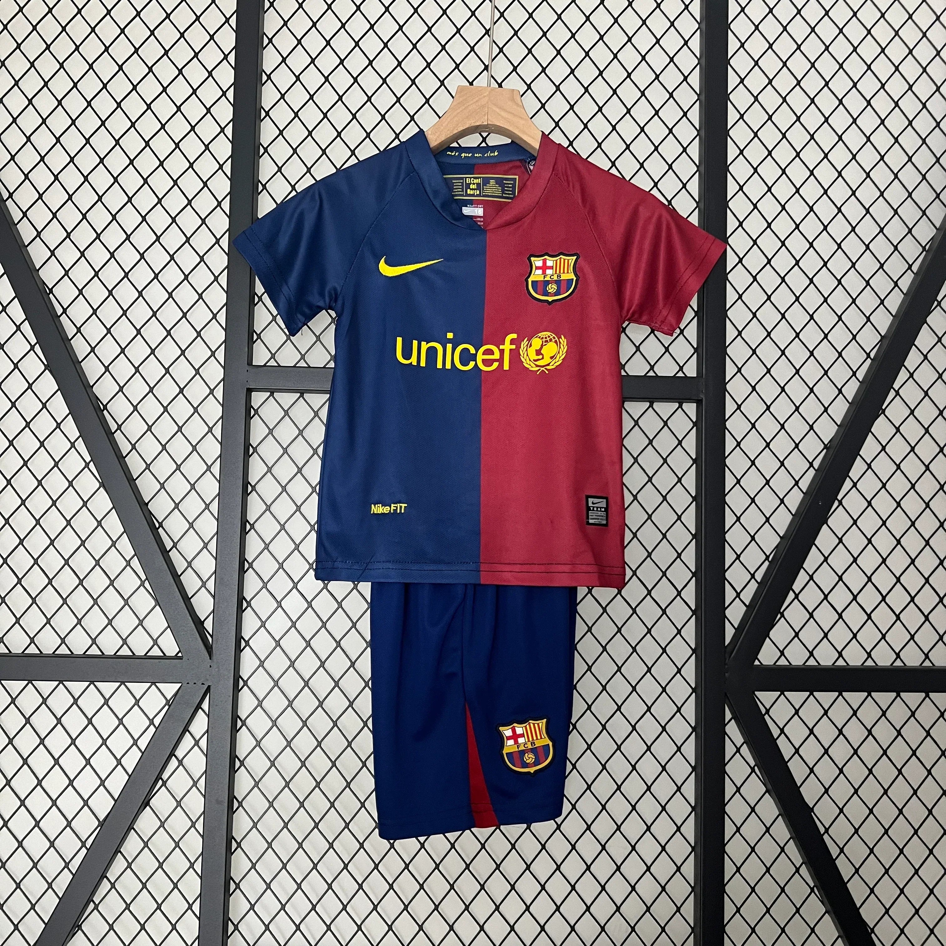 برشلونة 08/09 هوم جيرسي للأطفال